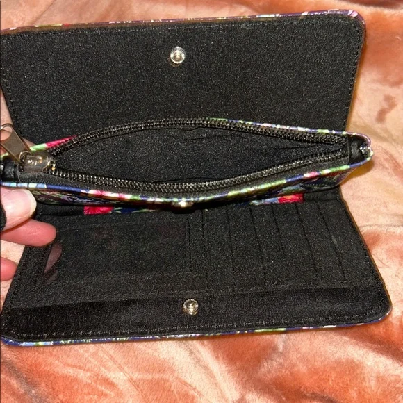 Stitch Floral Print Women's Wallet - Picture 2 of 5